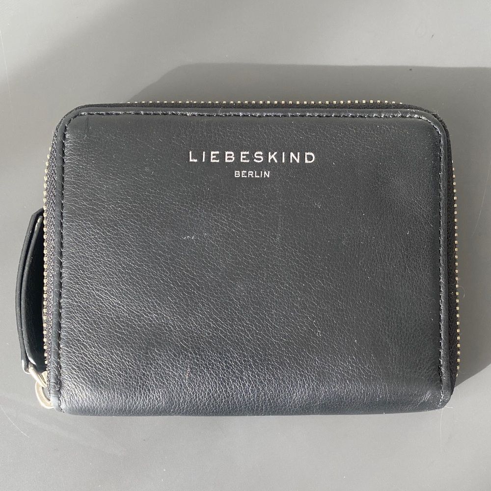 Liebeskind Berlin Black Women’s Bifold Wallet Nappa Leather Classic Minimalist